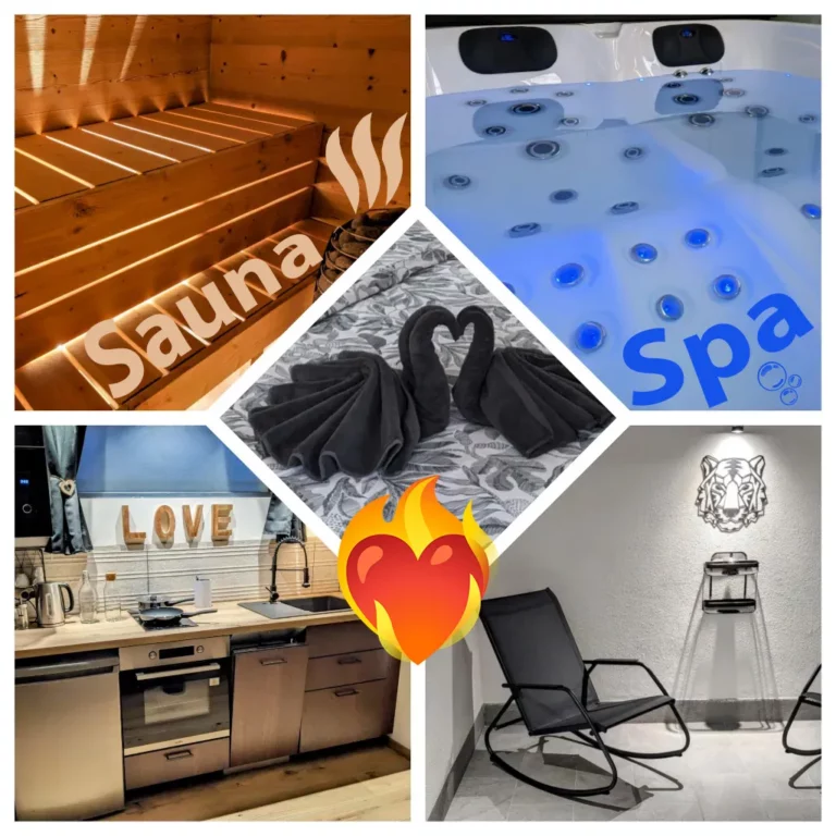 Suite romantique moderne avec sauna et spa privatifs dans une ambiance chaleureuse Airbnb